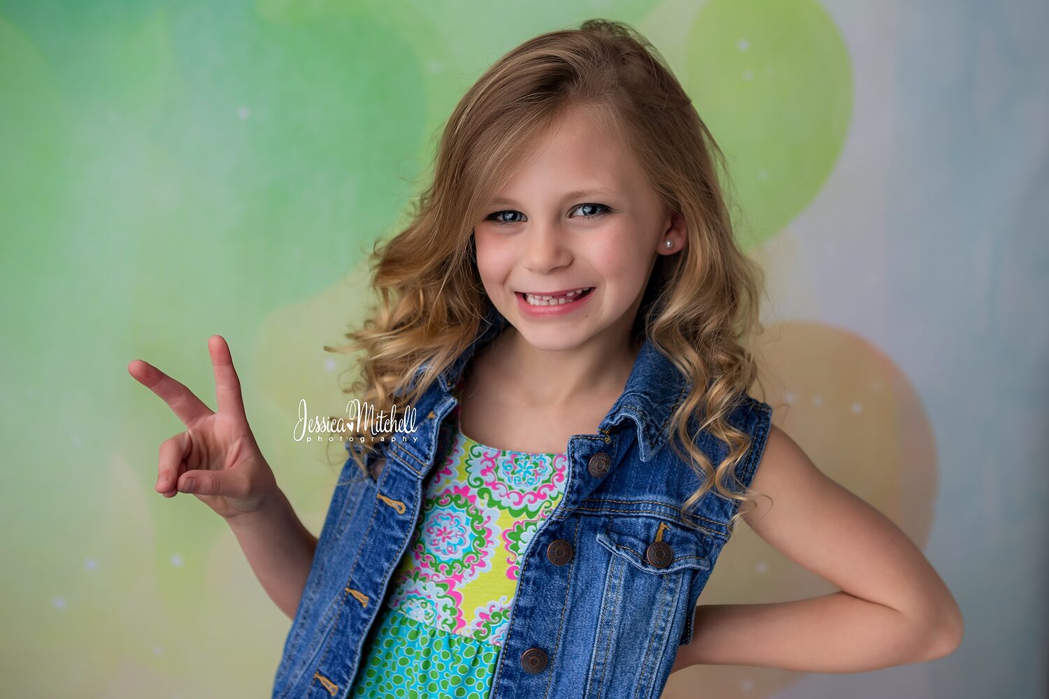 Addyson Mitchell posing for Beauty Pageant Head shots.