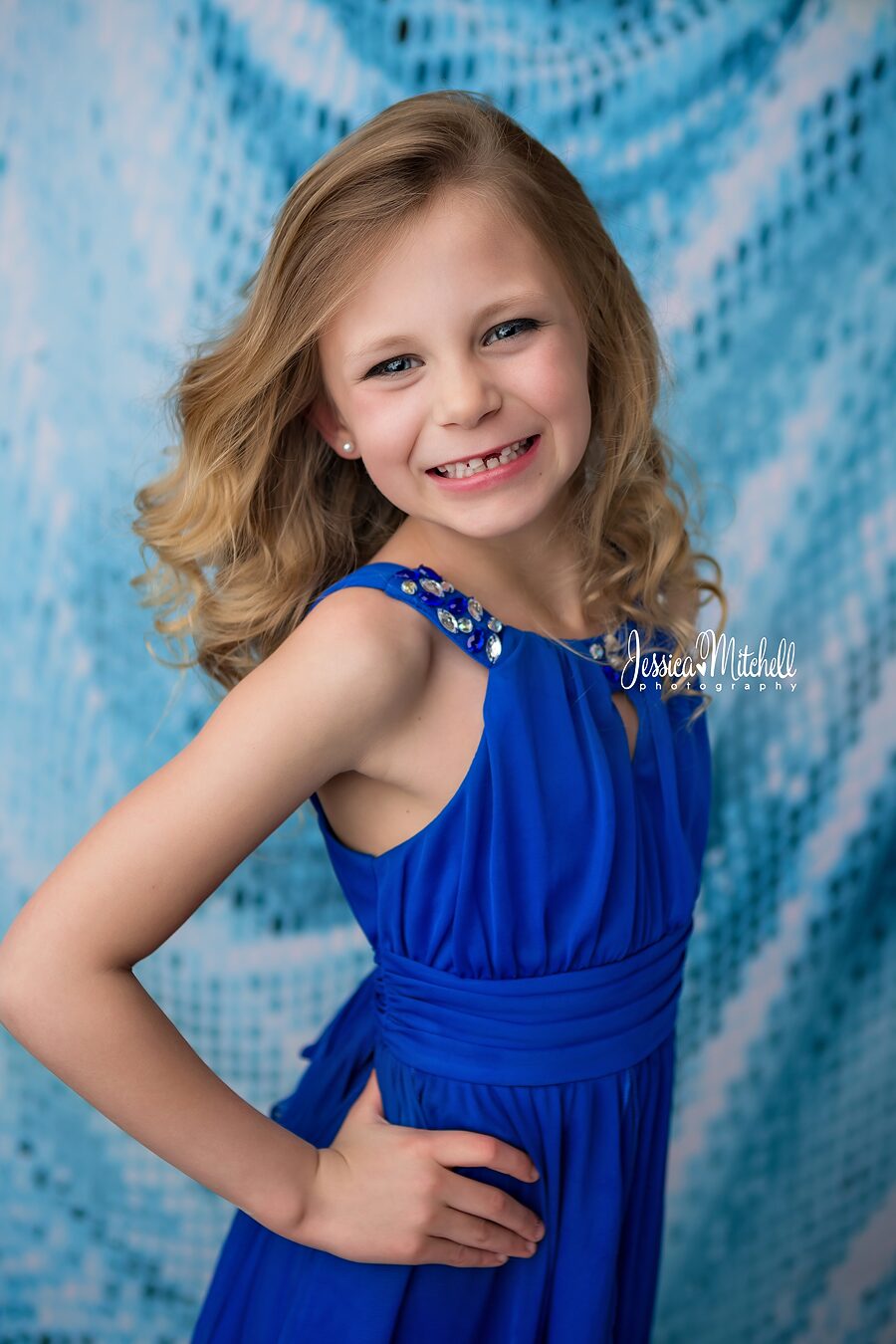 Addyson Mitchell posing for Beauty Pageant Head shots.